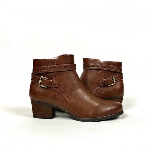 New Soul Naturalizer Carrie Ankle Bootie, Wiskey, 8 - Picture 4 of 12